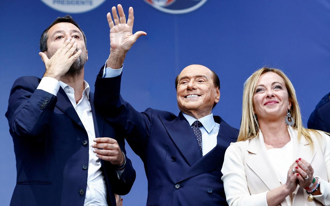 Italia: Incontro di Berlusconi, Meloni e Salvini