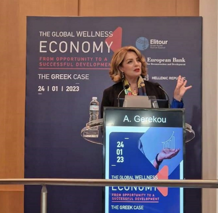 Ά Γκερέκου: Η Ελλάδα μπορεί να αναδειχθεί σε παγκόσμιο κέντρο αυθεντικής ευζωίας -Ομιλία της Προέδρου ΕΟΤ στο Global Wellness Economy Forum