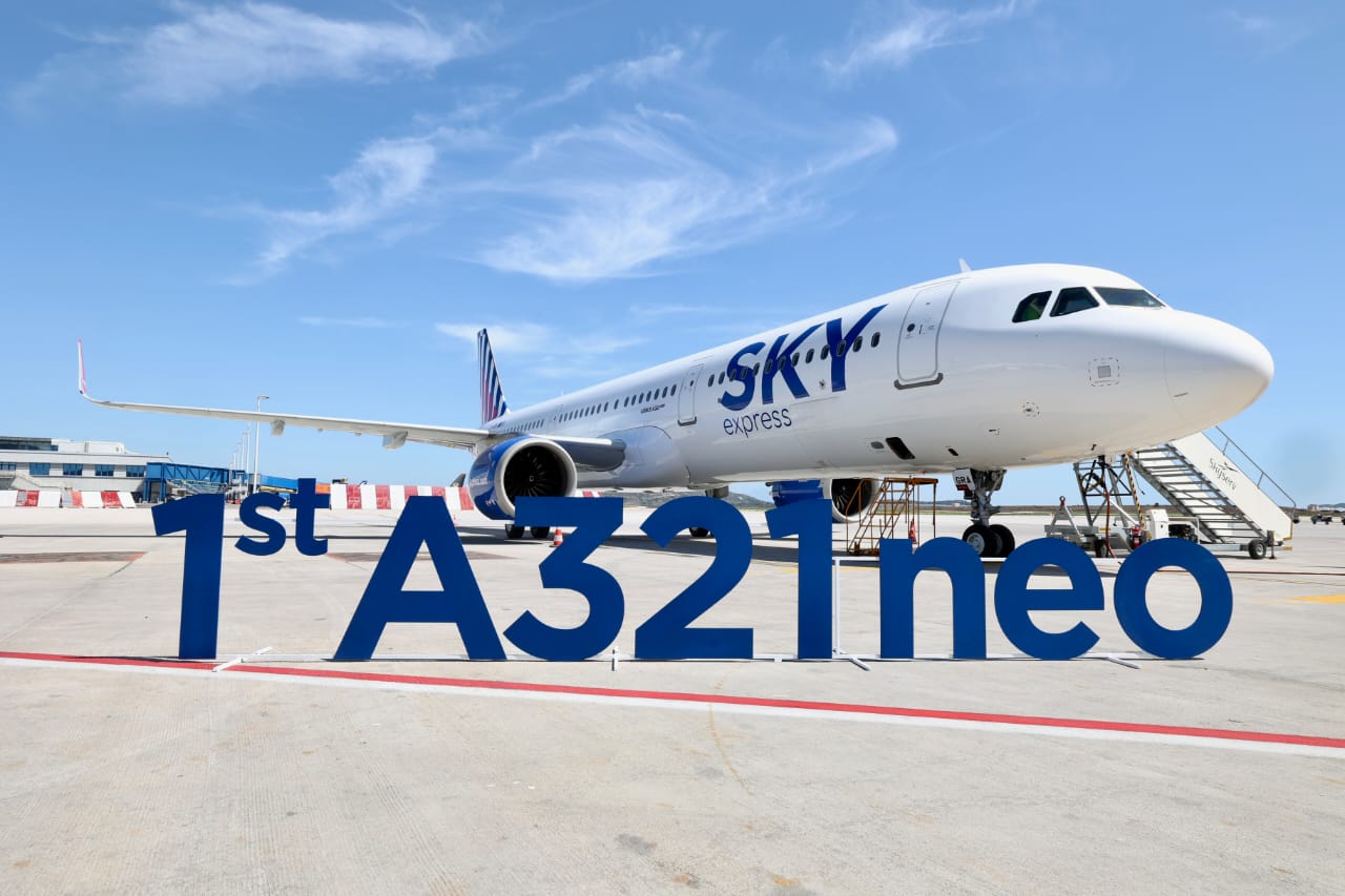 Sky Express Προσγειώθηκε το πρώτο Α321neo