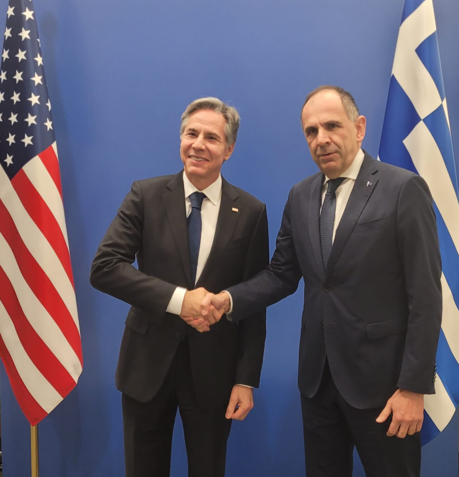 Βρυξέλλες: Συνάντηση Γεραπετρίτη- Μπλίνκεν -Άριστο επίπεδο των σχέσεων Ελλάδας-ΗΠΑ