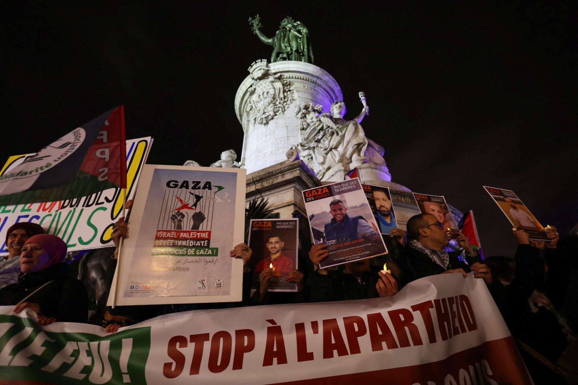 Près de 2 000 manifestants réclament la fin du « massacre de Gaza »