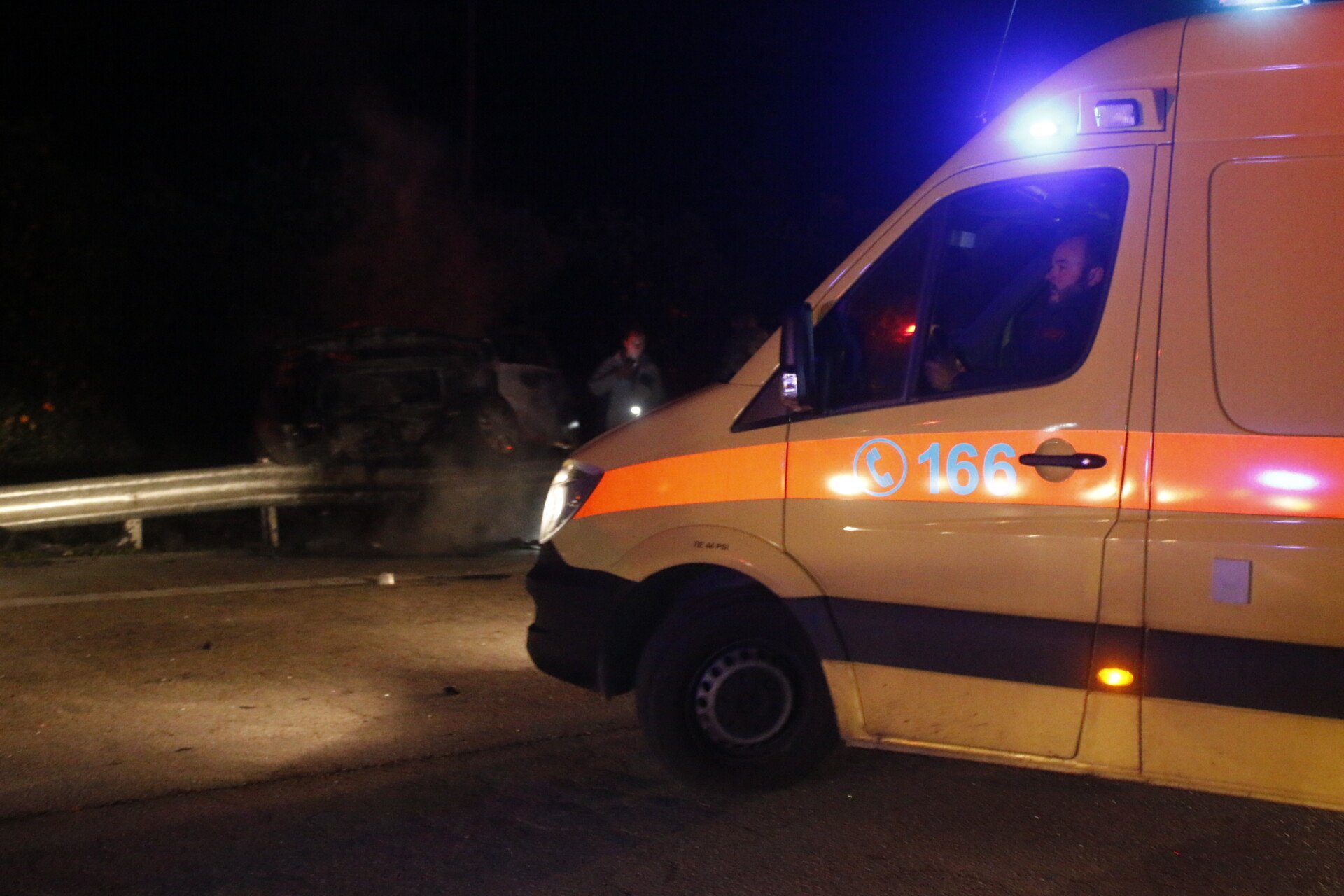 Accident grav în Sparta – Fără cunoștință, trei bărbați  