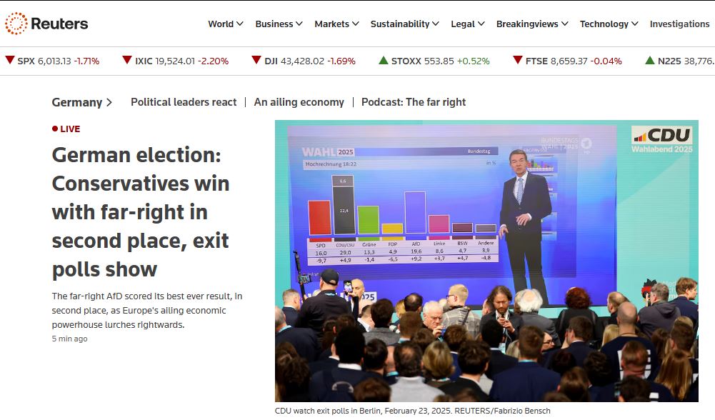 Γερμανικές Εκλογές 2025: Πώς είδε το αποτέλεσμα ο διεθνής Τύπος | Molonoti News