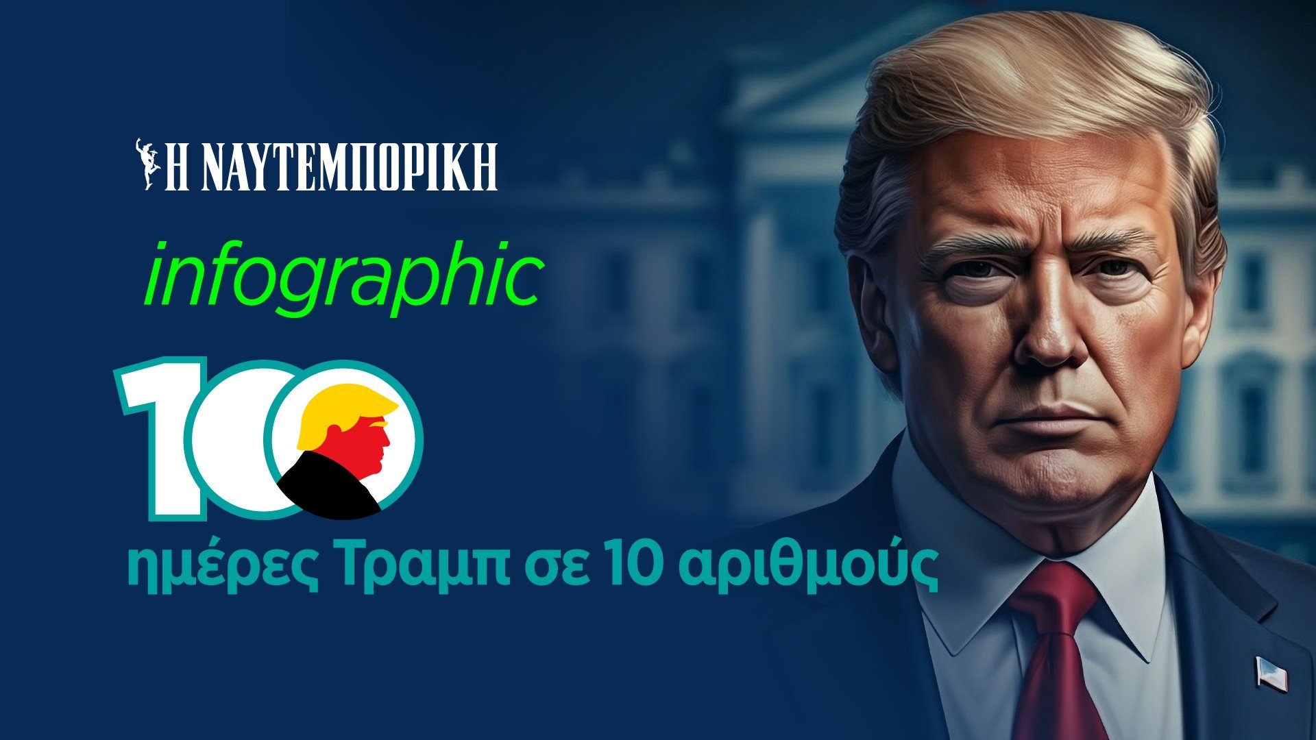 100 μέρες Τραμπ σε 10 αριθμούς