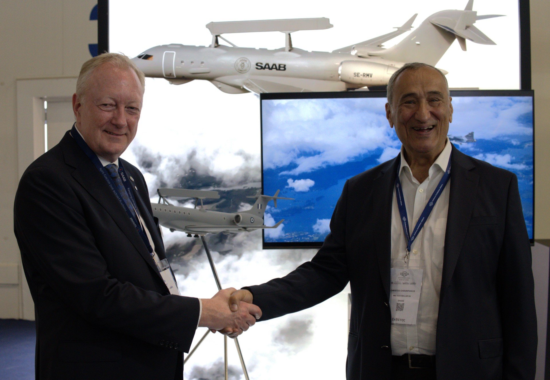 Εποικοδομητικές συζητήσεις μεταξύ Miltech Hellas και Saab για το σύστημα Erieye στο πλαίσιο της DEFEA 2025