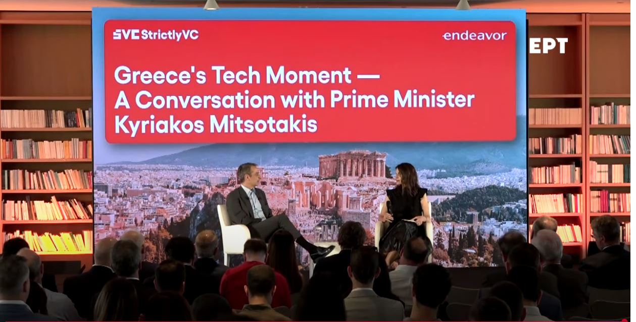 Live: Συζήτηση του Κυριάκου Μητσοτάκη με τη δημοσιογράφο Connie Loizos
