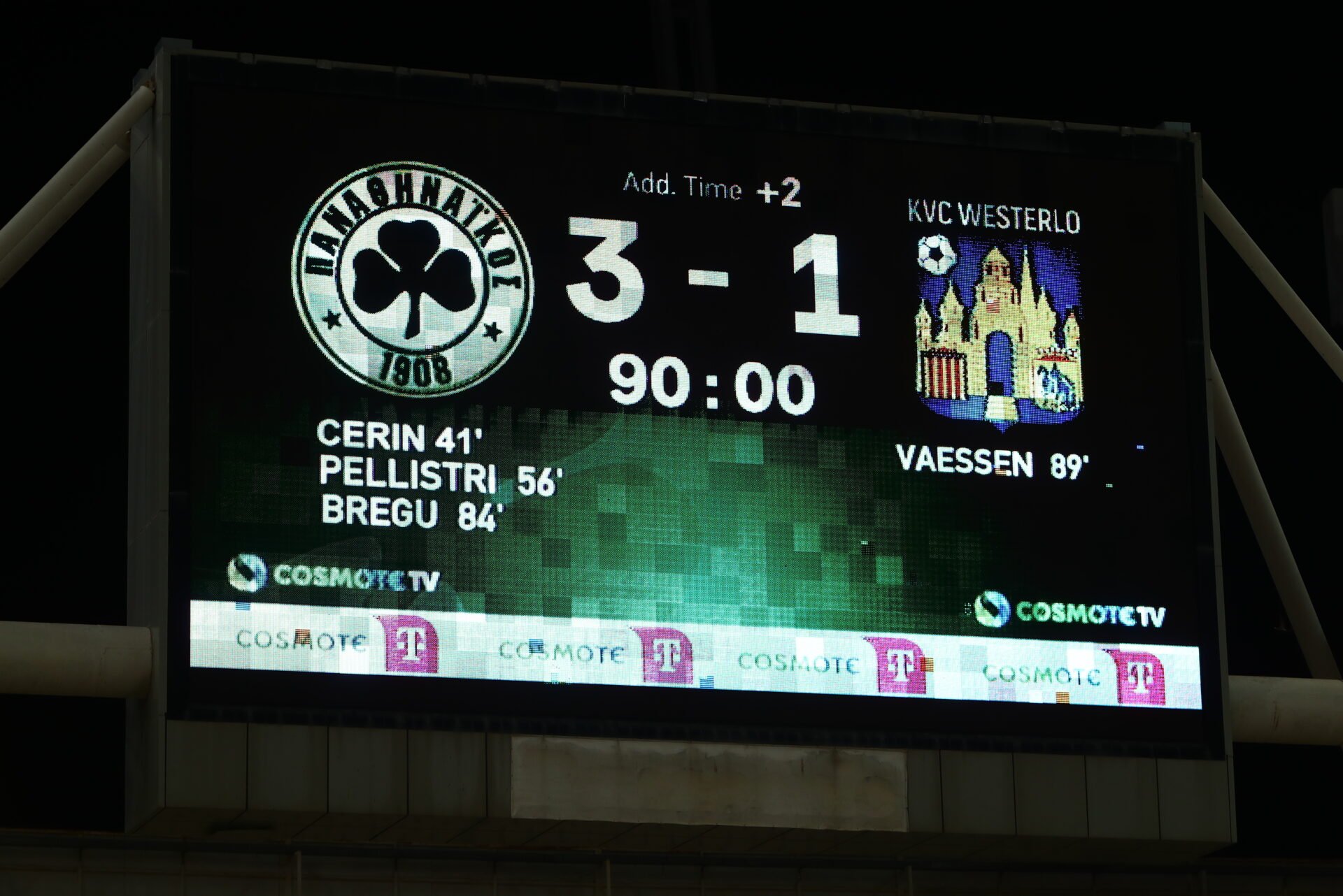 Θετική πρόβα για τον Παναθηναϊκό, 3-1 την Βέστερλο