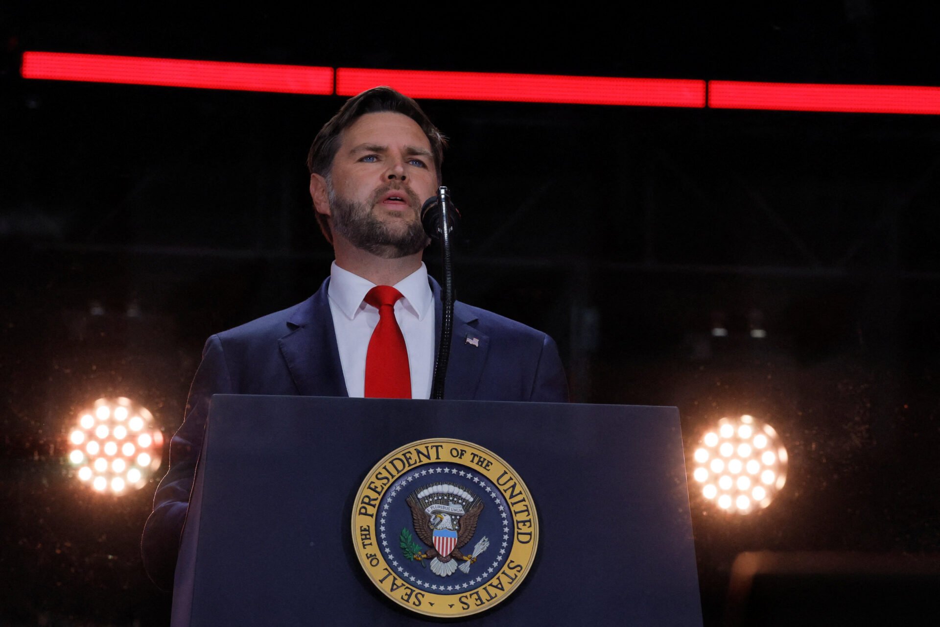 Memorial service for slain conservative commentator Charlie Kirk at State Farm Stadium in Glendale
