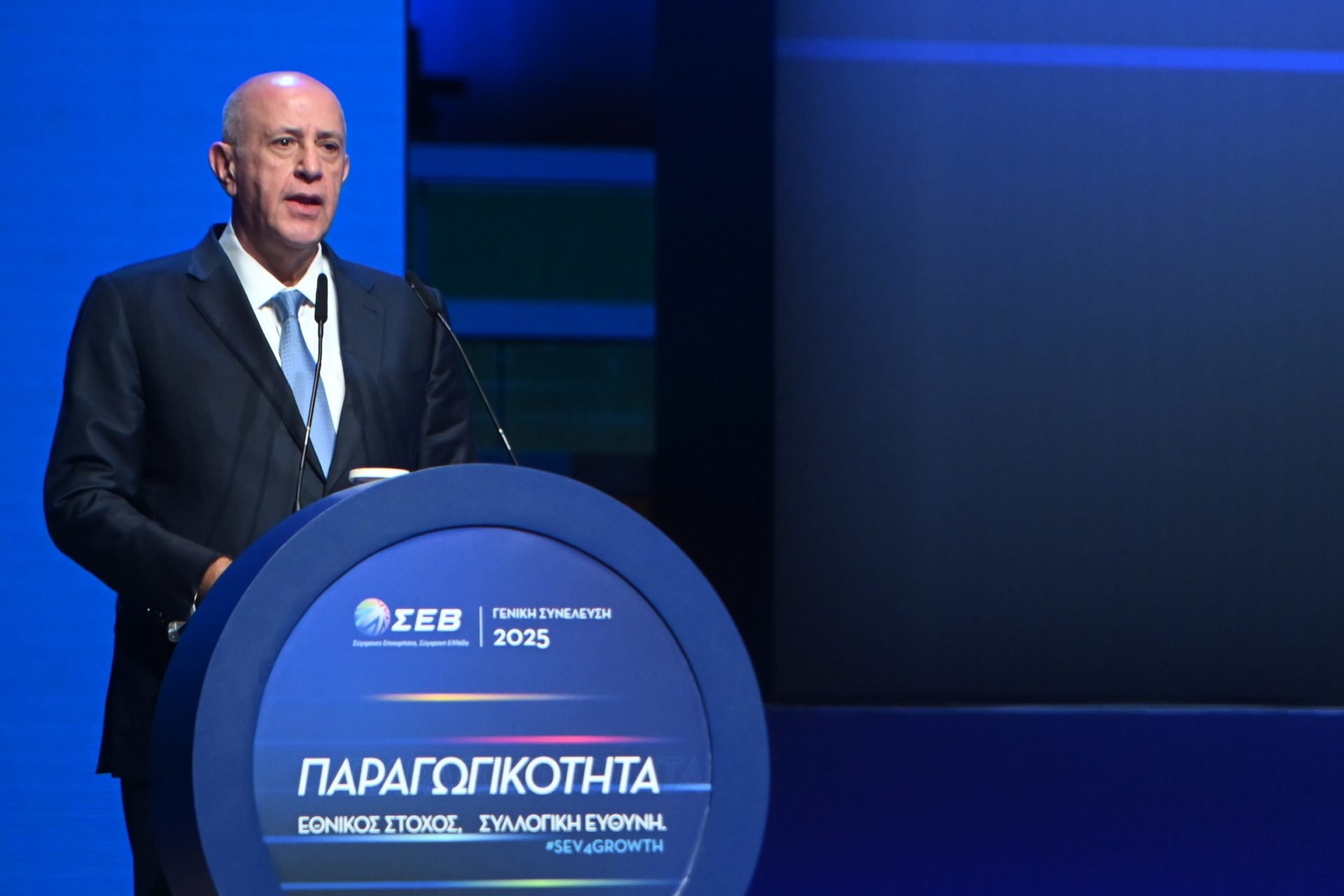 Σ. Θεοδωρόπουλος στη Γενική Συνέλευση του ΣΕΒ: Εθνικός στόχος η βελτίωση της παραγωγικότητας