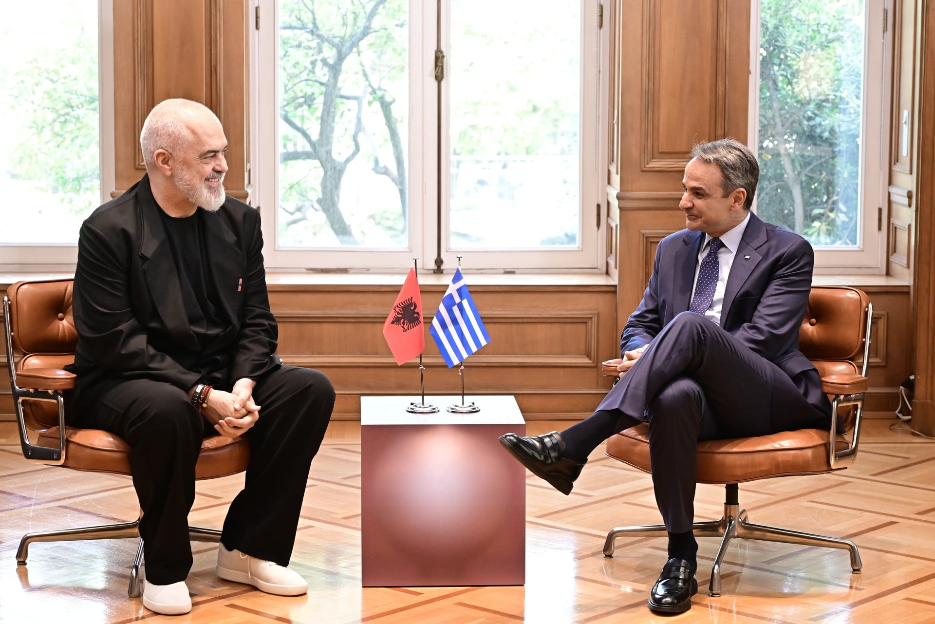 Μητσοτάκης προς Ράμα: Σημαντική ευκαιρία να λύσουμε εκκρεμή ζητήματα