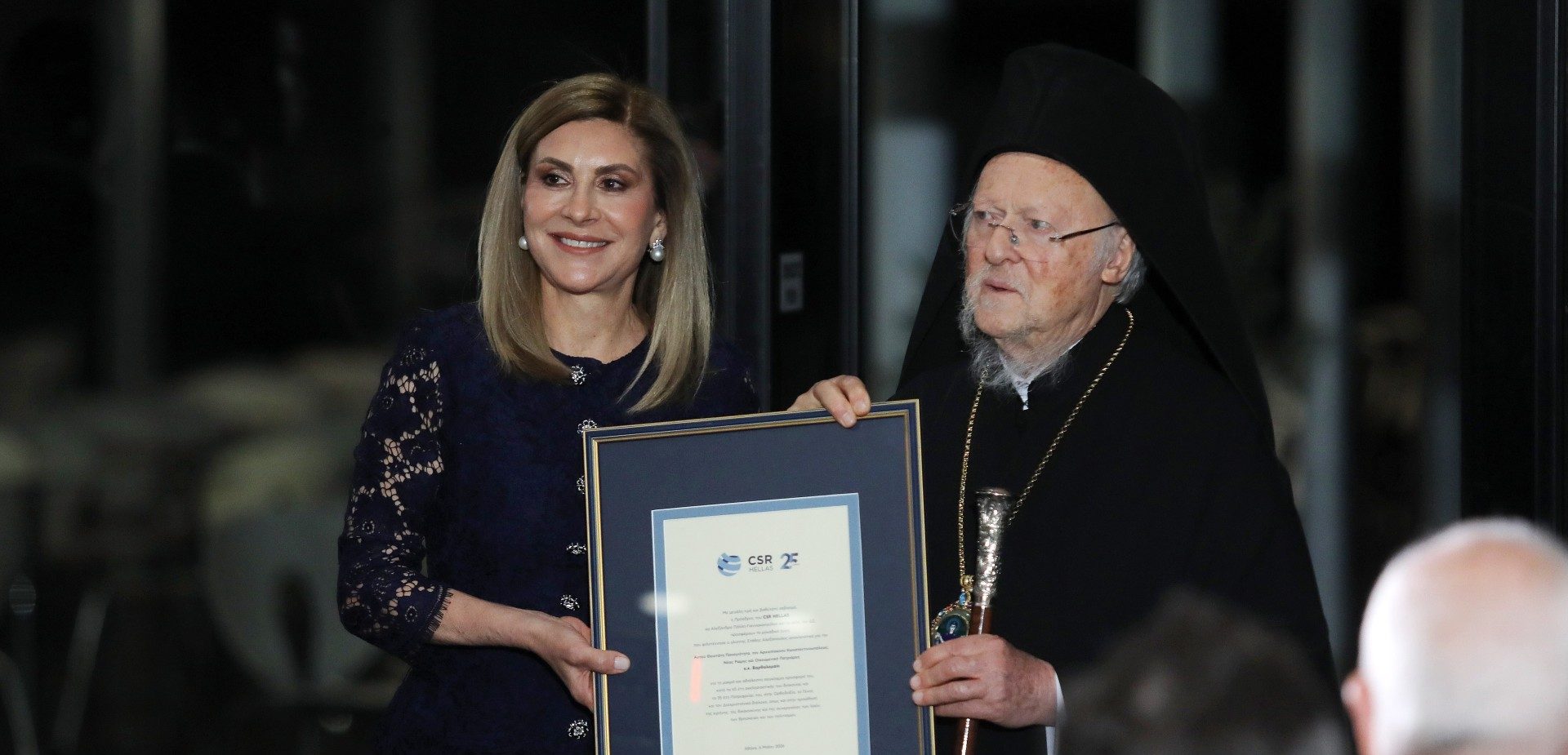 Δείπνο προς τιμήν του Οικουμενικού Πατριάρχη Βαρθολομαίου στο Μουσείο της Ακρόπολης – Φωτογραφίες