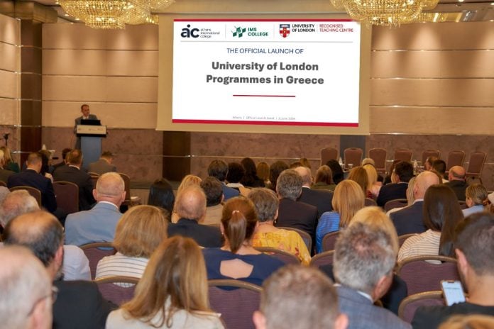 Το University of London παρουσιάζει επίσημα τα προγράμματά του στην Ελλάδα μέσω του Athens International College και του IMS College