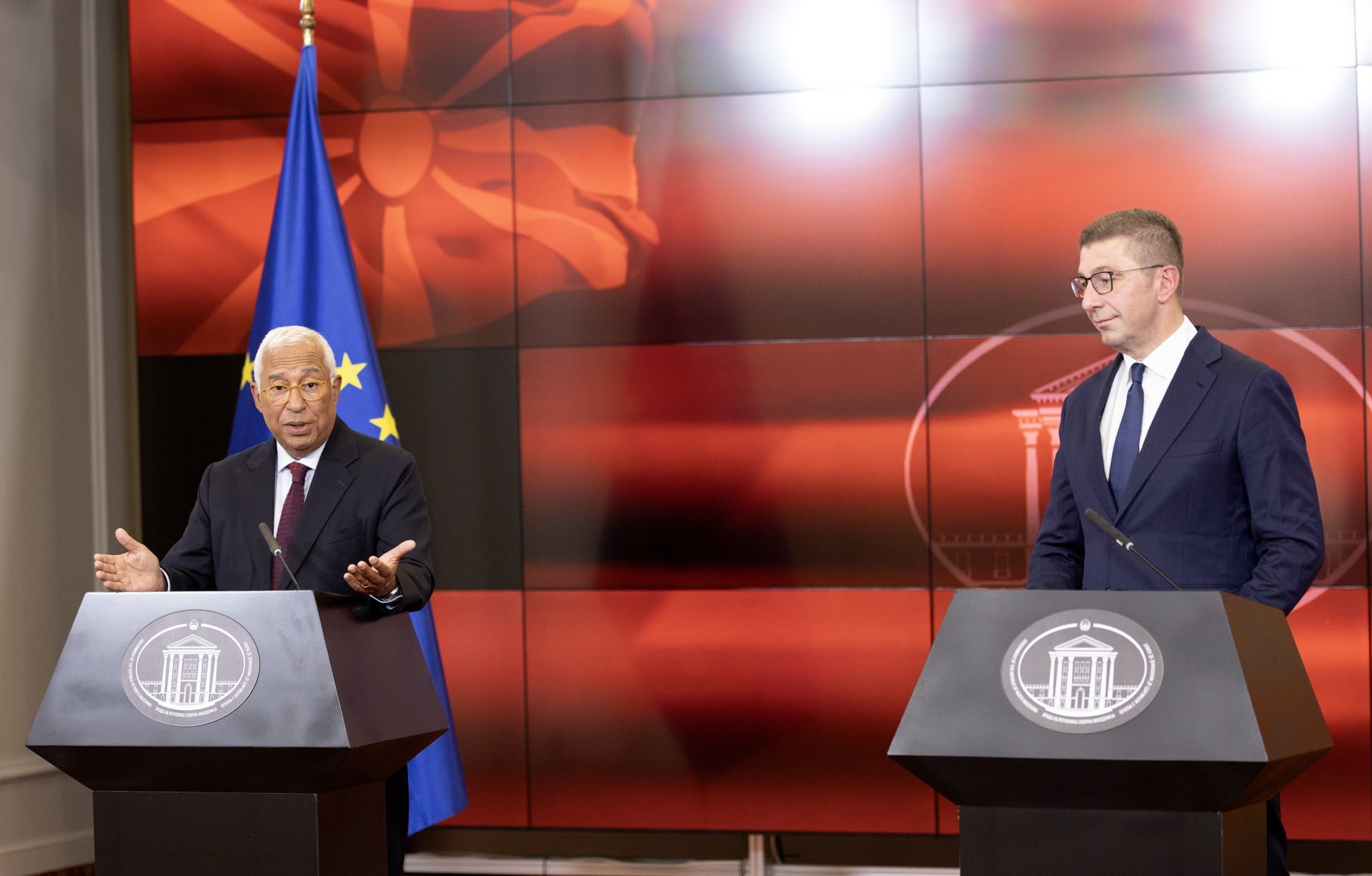 Ο Αντόνιο Κόστα καλεί τη Βόρεια Μακεδονία να τροποποιήσει το Σύνταγμά της