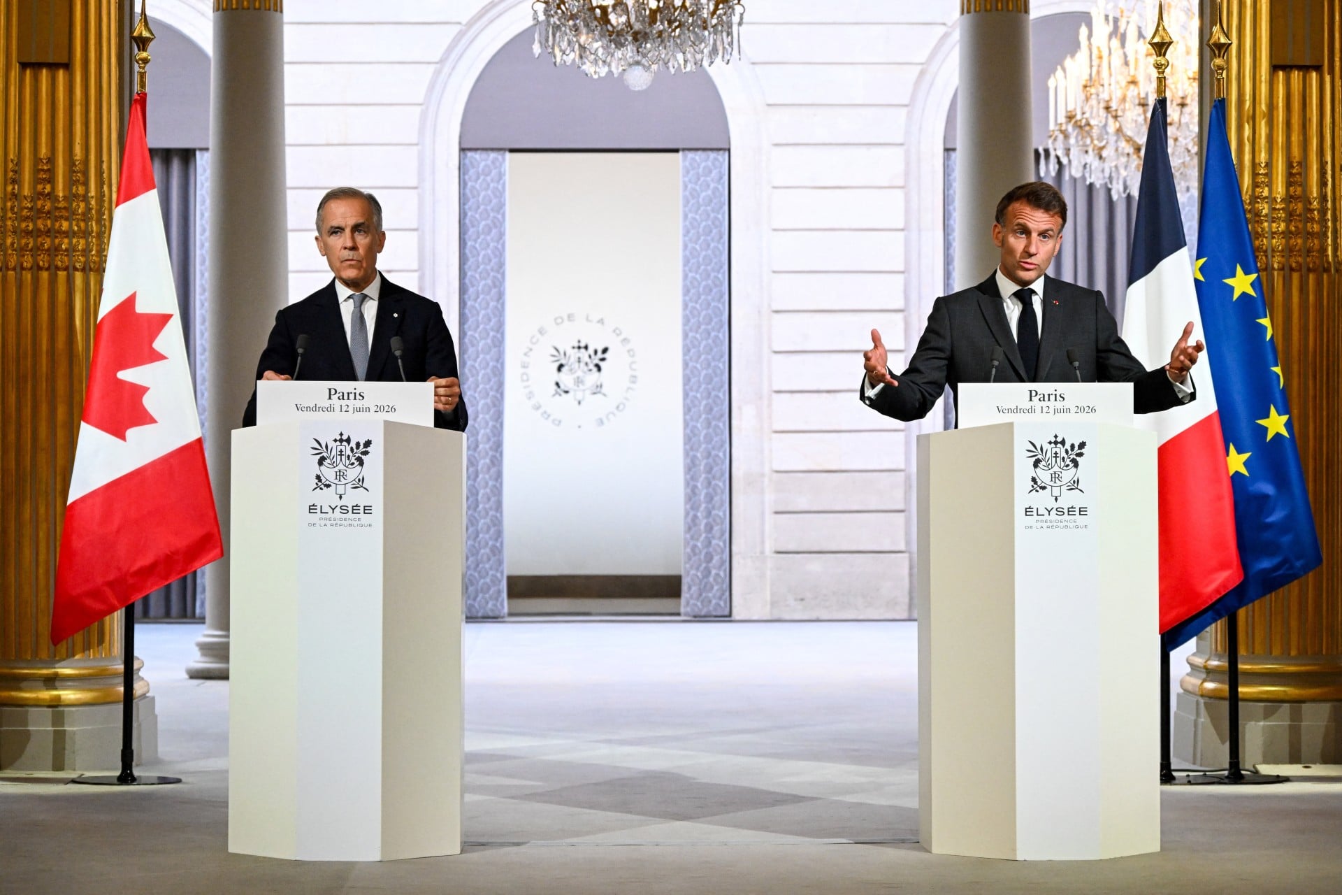 Γαλλία: Μακρόν και Κάρνεϊ επανέλαβαν τη δέσμευσή τους να επιταχύνουν την «προσέγγιση» μεταξύ Ευρώπης και Καναδά