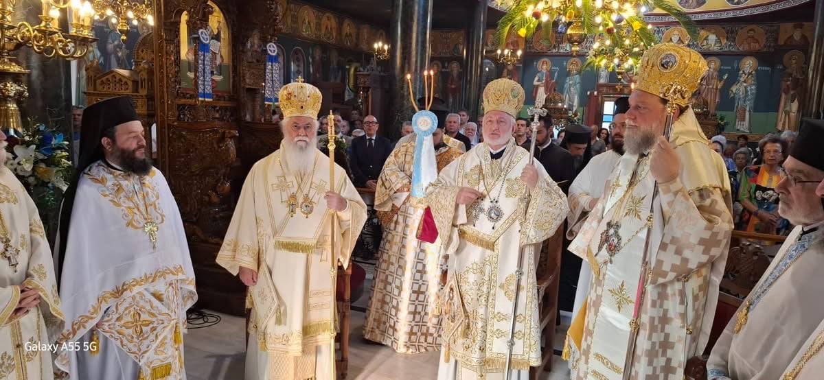 Πολυαρχιερατικό Συλλείτουργο στη Ν. Ιωνία, προεξάρχοντος του Αρχιεπισκόπου Αμερικής κ. Ελπιδοφόρου