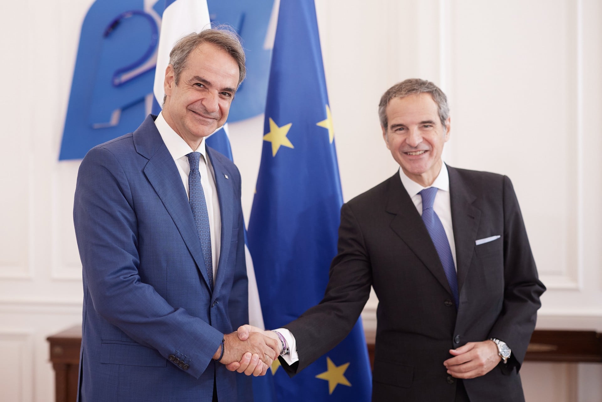 Συνάντηση Κ. Μητσοτάκη με τον γενικό διευθυντή του Διεθνούς Οργανισμού Ατομικής Ενέργειας – Τι συζήτησαν