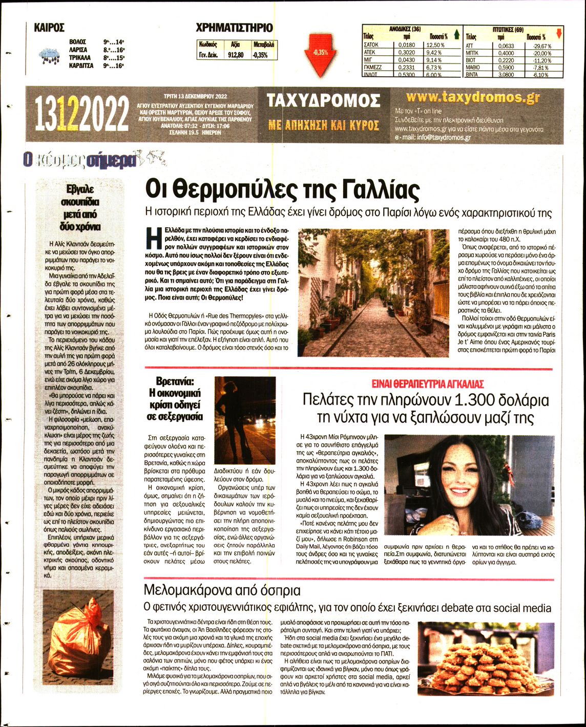 ΤΑΧΥΔΡΟΜΟΣ ΜΑΓΝΗΣΙΑΣ