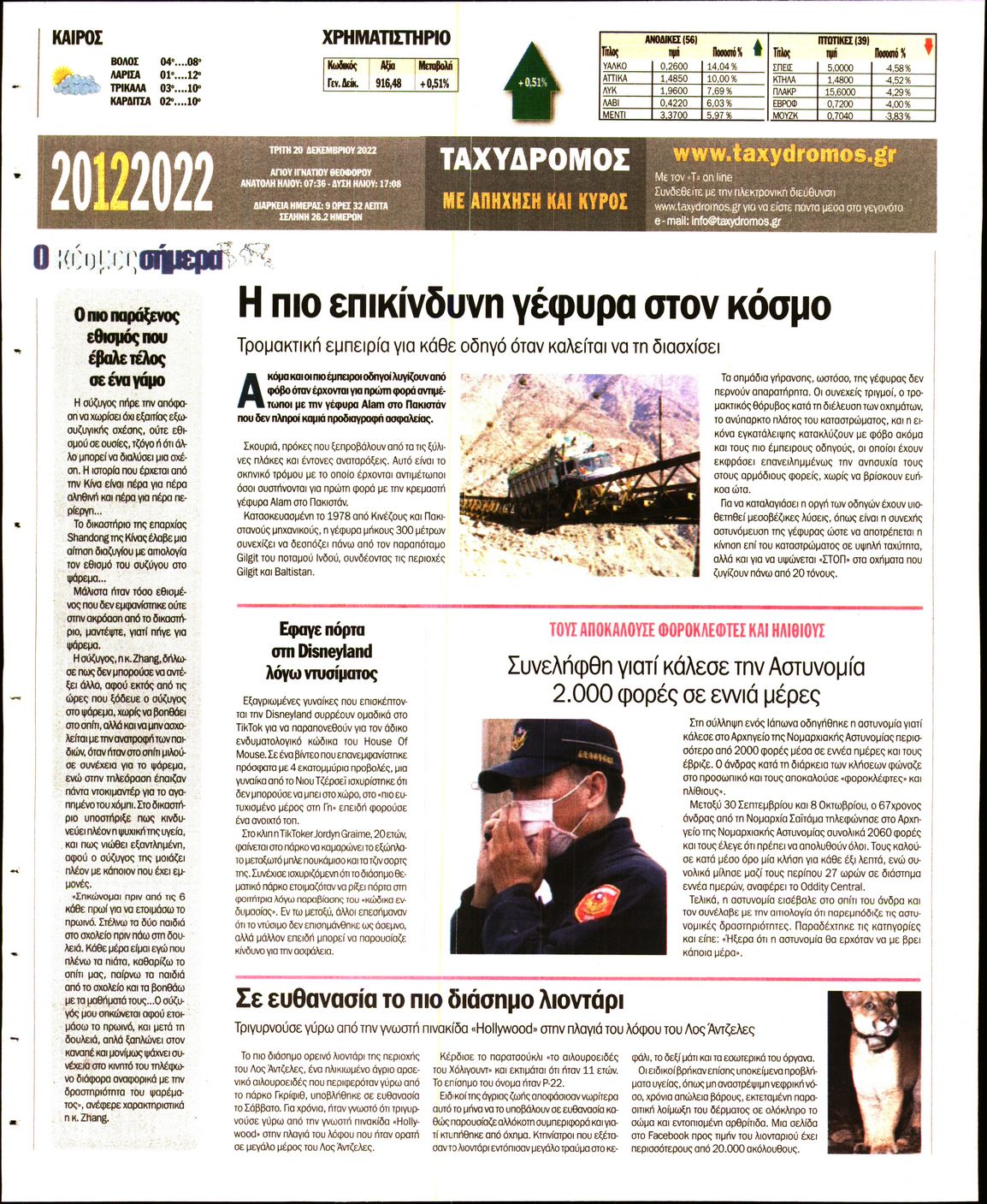 ΤΑΧΥΔΡΟΜΟΣ ΜΑΓΝΗΣΙΑΣ