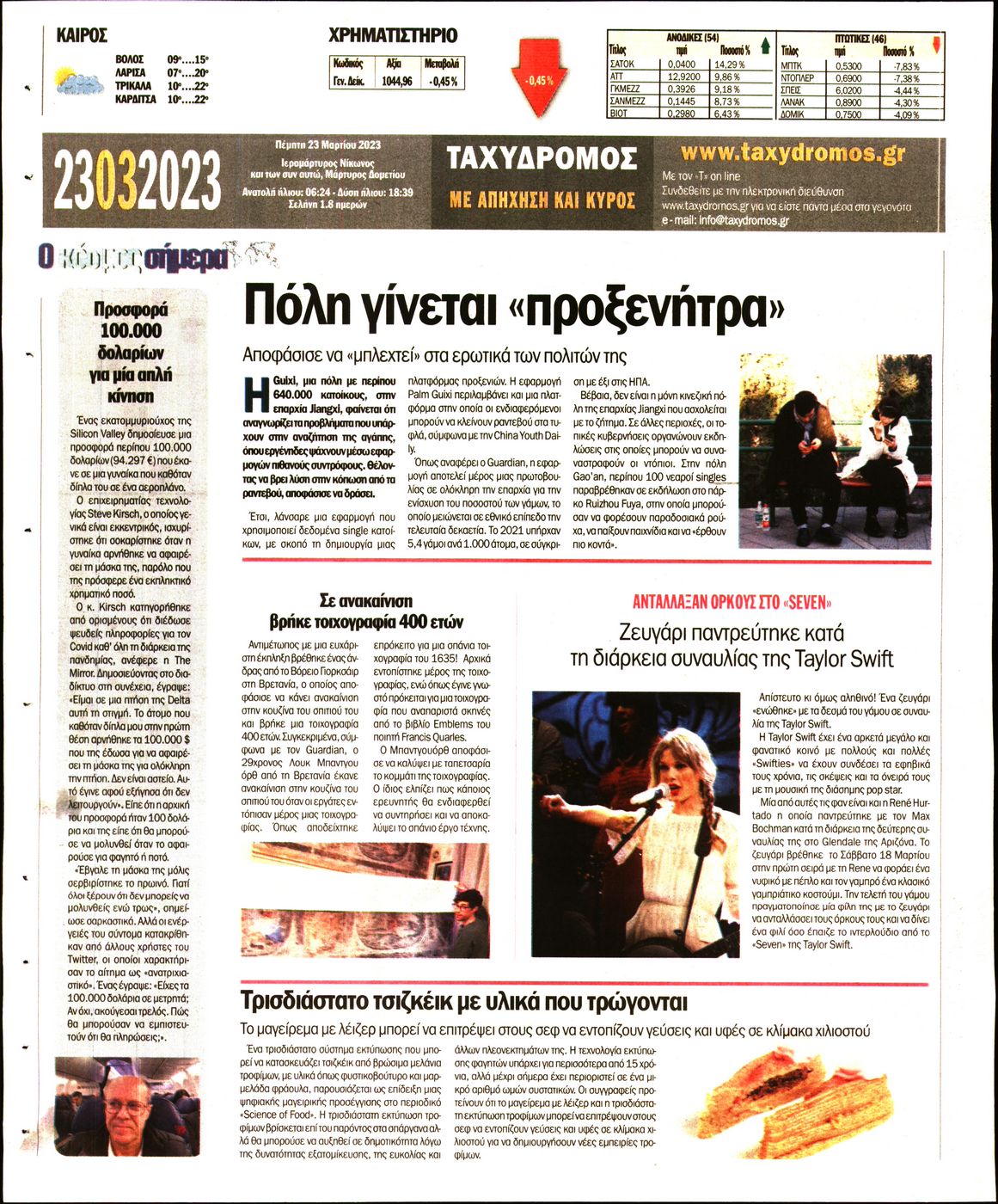 ΤΑΧΥΔΡΟΜΟΣ ΜΑΓΝΗΣΙΑΣ