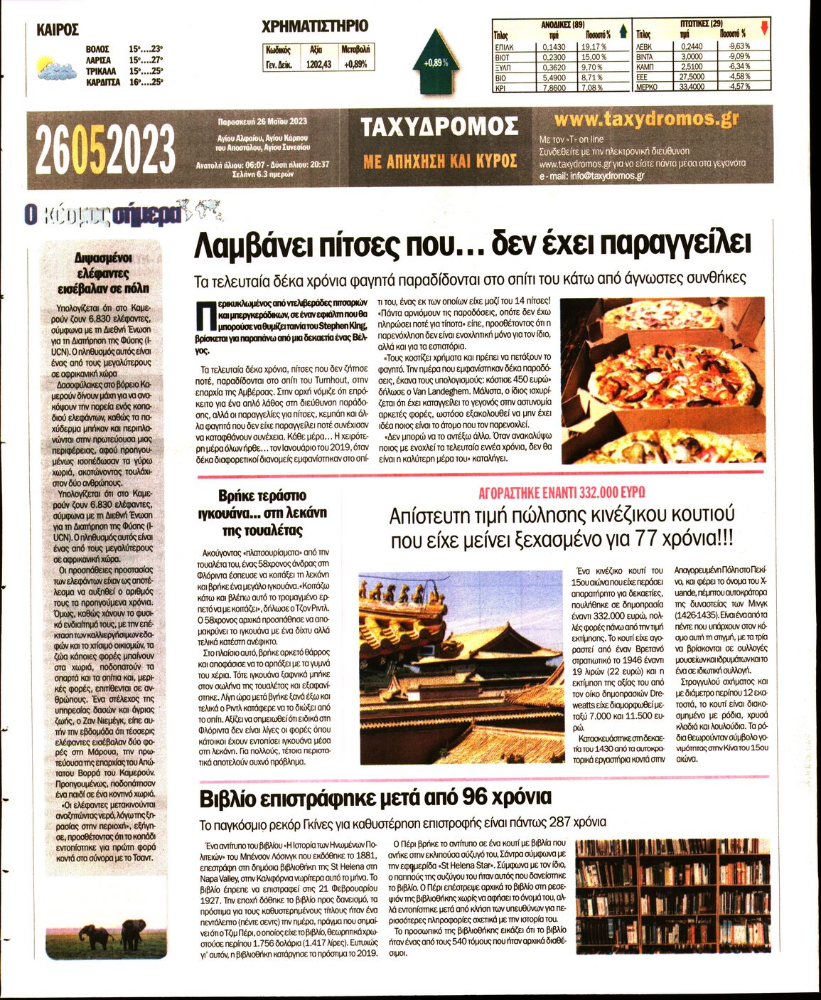 ΤΑΧΥΔΡΟΜΟΣ ΜΑΓΝΗΣΙΑΣ