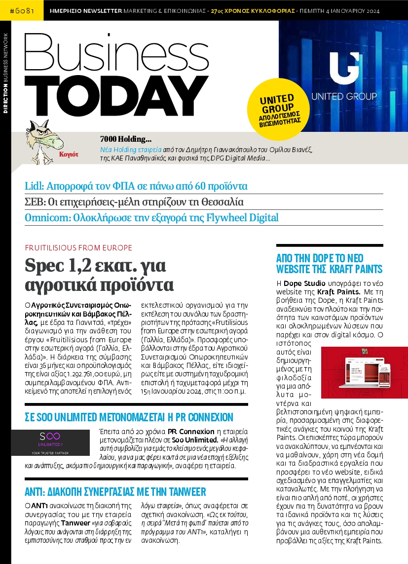BUSINESS TODAY