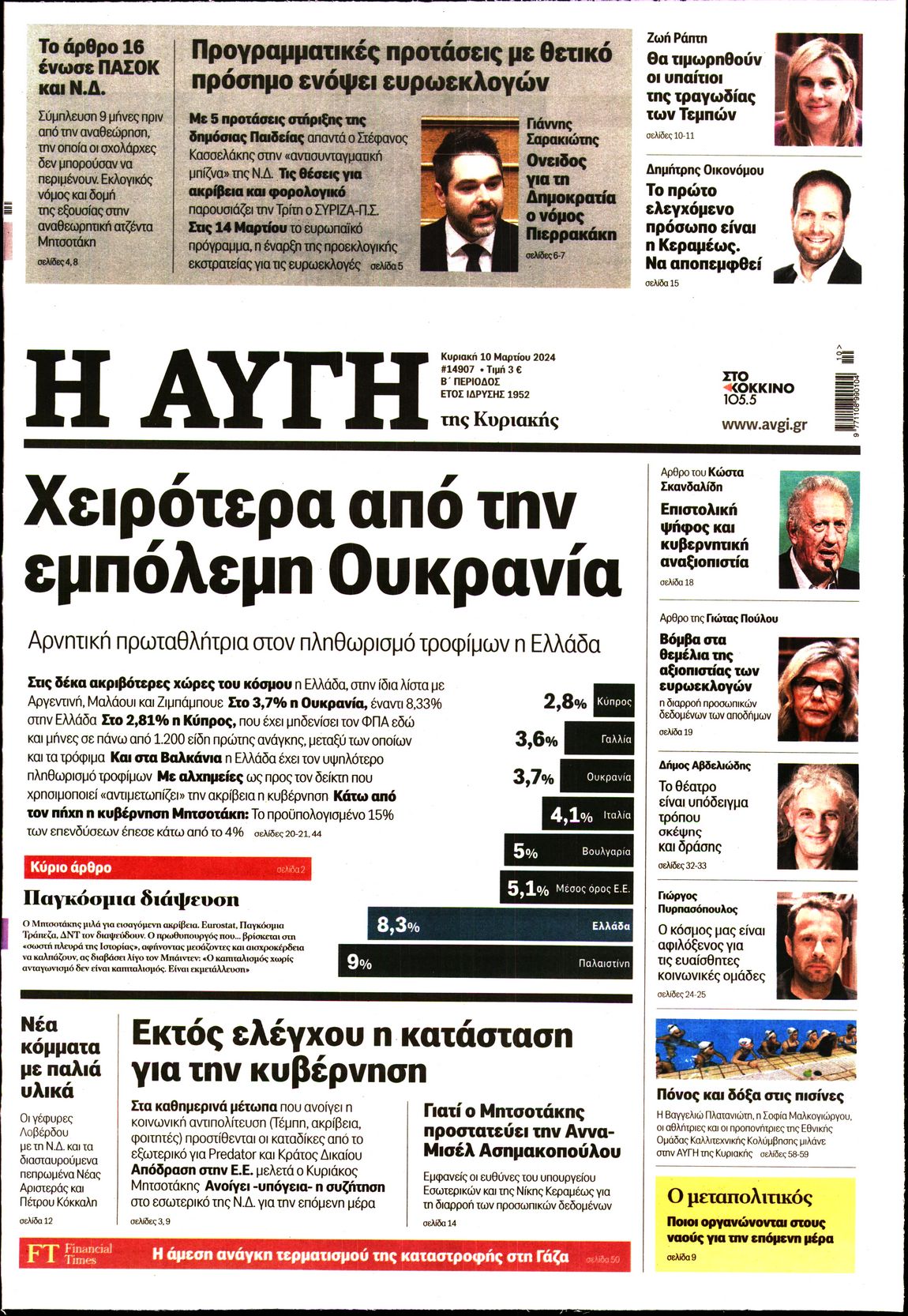 ΑΥΓΗ ΤΗΣ ΚΥΡΙΑΚΗΣ